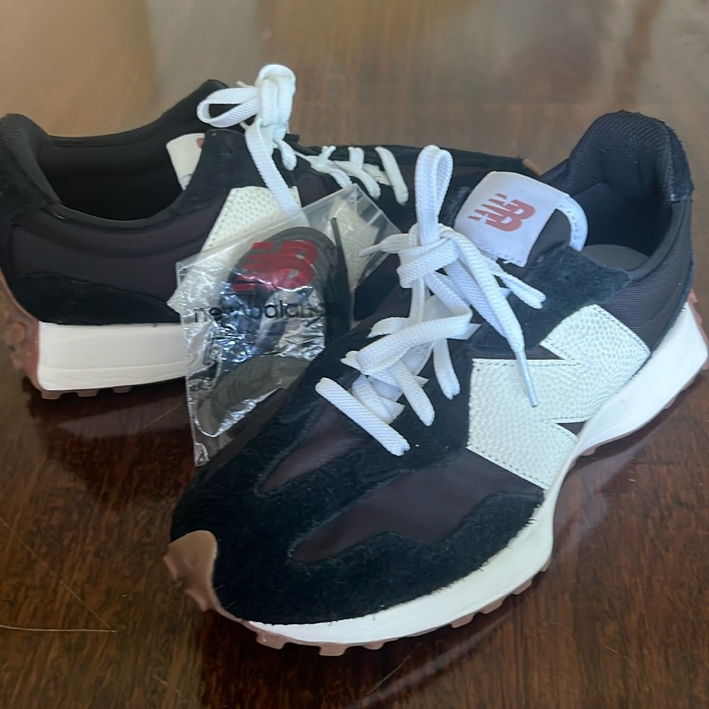 New Balance Black and White Athletic Shoes